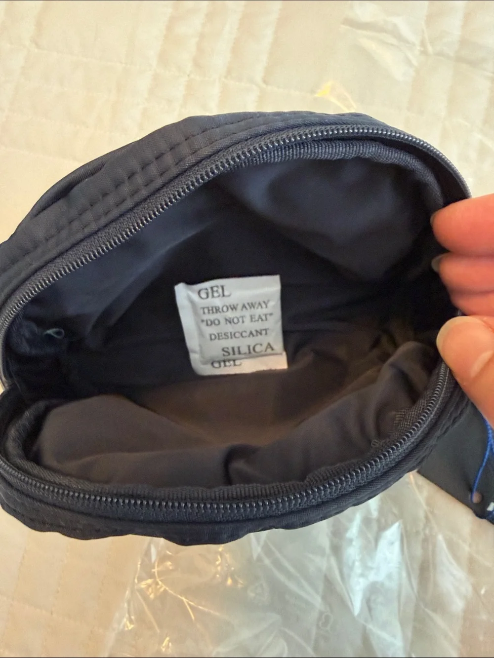 MZ Wallace Navy Nylon Toiletry Pouch